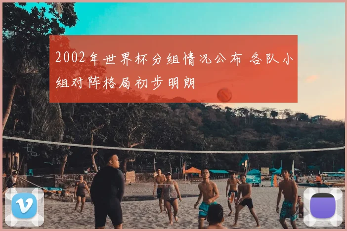 2002年世界杯分组情况公布 各队小组对阵格局初步明朗